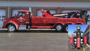 50 ton wrecker image of Kerhaert's towing of Rochester NY