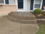 Finished paverstone steps project.

Installed by Aaron of Landscape Solutions. Rochester NY. 14616

585-342-5296