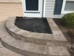 Paverstone steps project. Installed by Aaron of Landscape Solutions. Rochester NY. 14616

585-342-5296