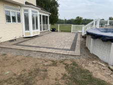 Patio made by Landscape Solutions in Rochester NY.