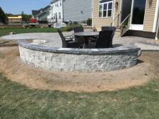 Beautiful Hardscaped Patio created by Aaron of Landscape Solutions.

585-342-5296