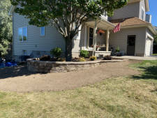 Stunning hardscaping and landscaping Installed by Aaron of Landscape Solutions. Rochester NY. 14616

585-342-5296